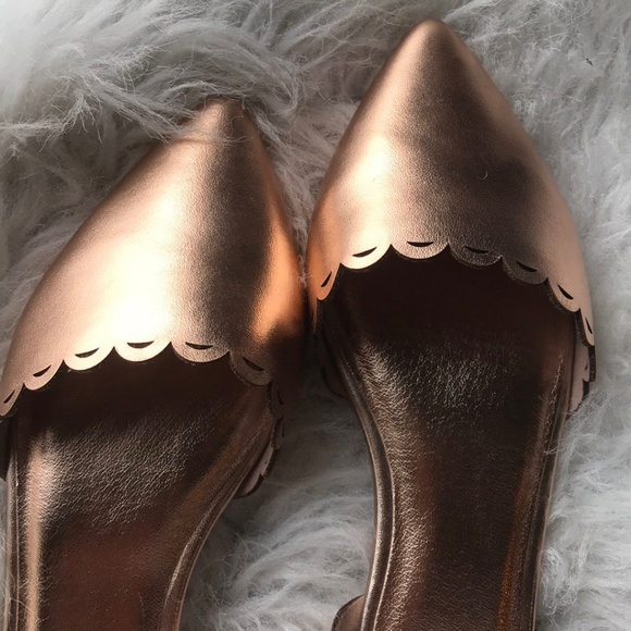 🆕NIB rare Seychelles rose gold leather flats - Picture 5 of 8
